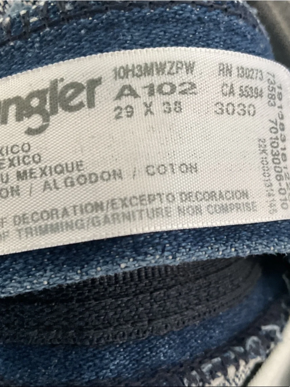 Wrangler Men's Relaxed Fit Denim Jeans 29x38 - Picture 9 of 9